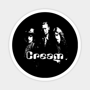 Cream Retro 70s Tribute Icons Magnet